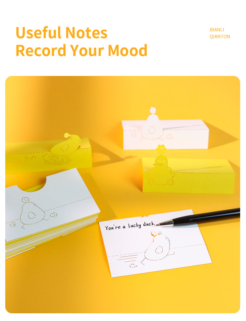 Cute Lucky Duck 3D Memo Pad