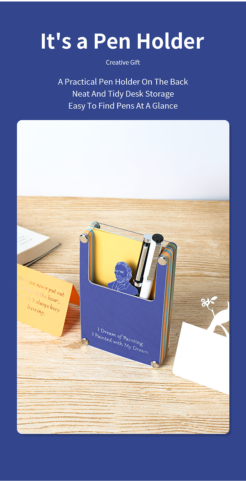 Wheat Field and Cypress 2D Memo Pad