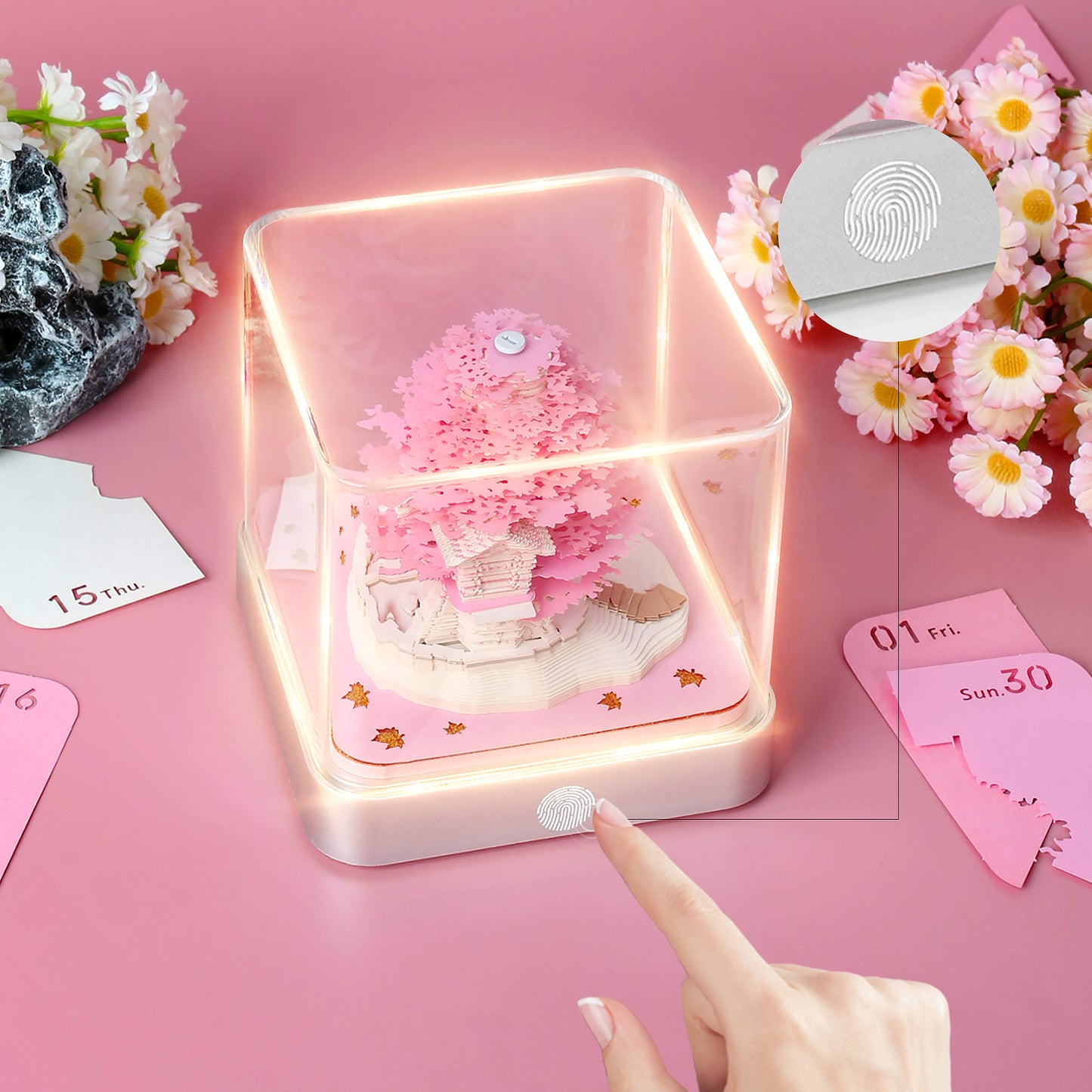 Sakura 2025 Calendar 3D Memo Pad