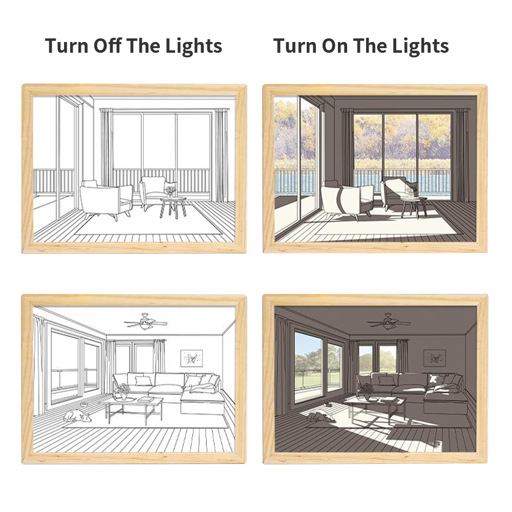 Light Painting Room Decor Art