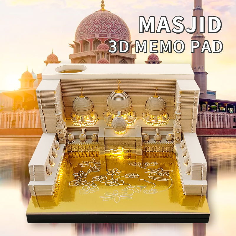 Masjid Lighted 3D Memo Pad