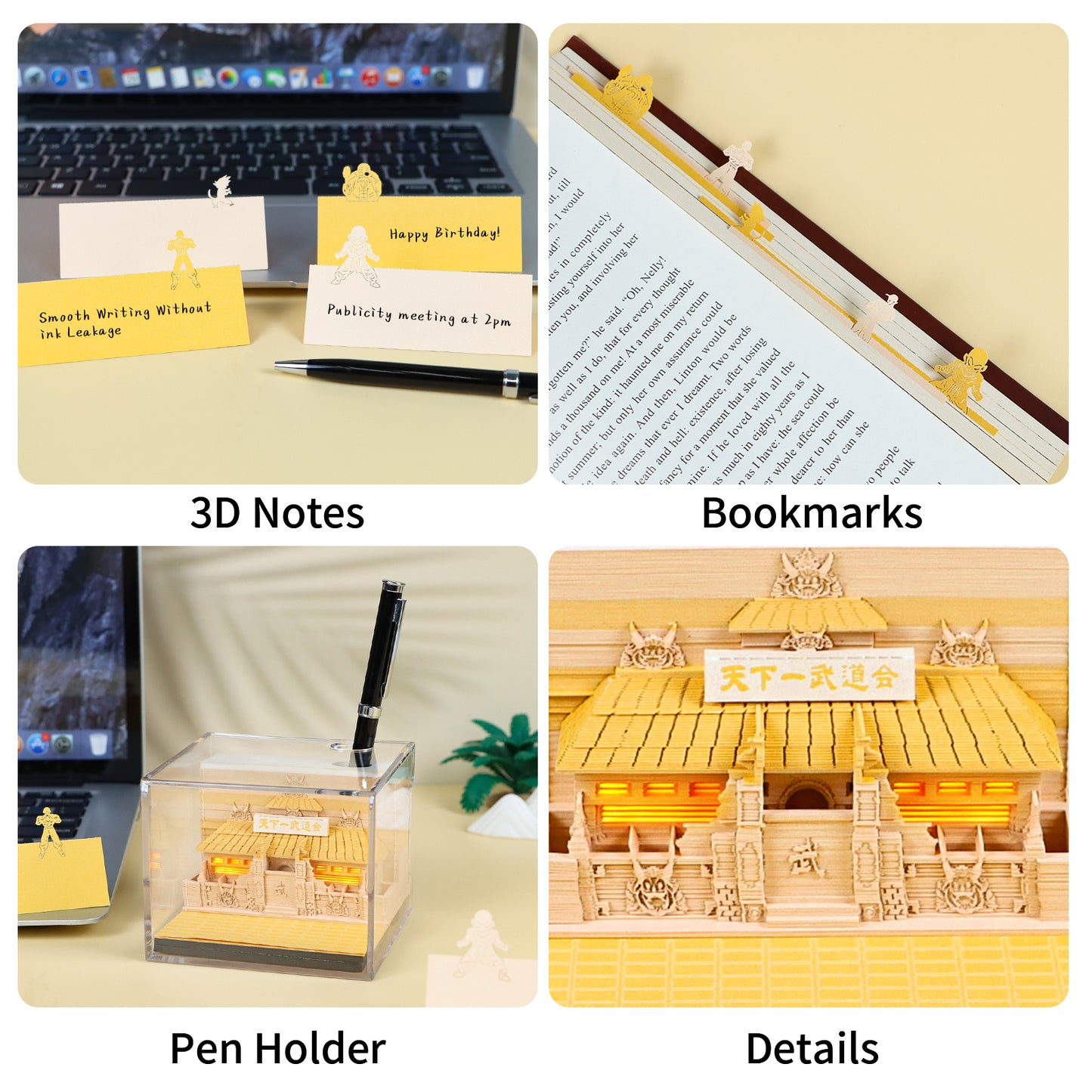 Japanese animation Martial Arts Association 3D memo pad