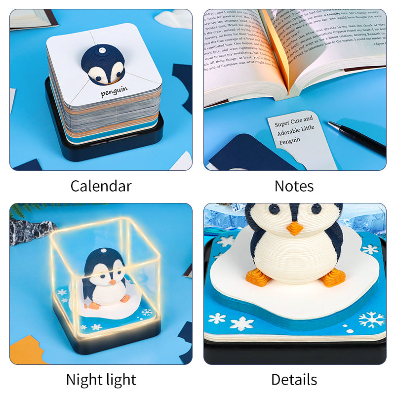 Adorkable Penguin Panoramic memo pad