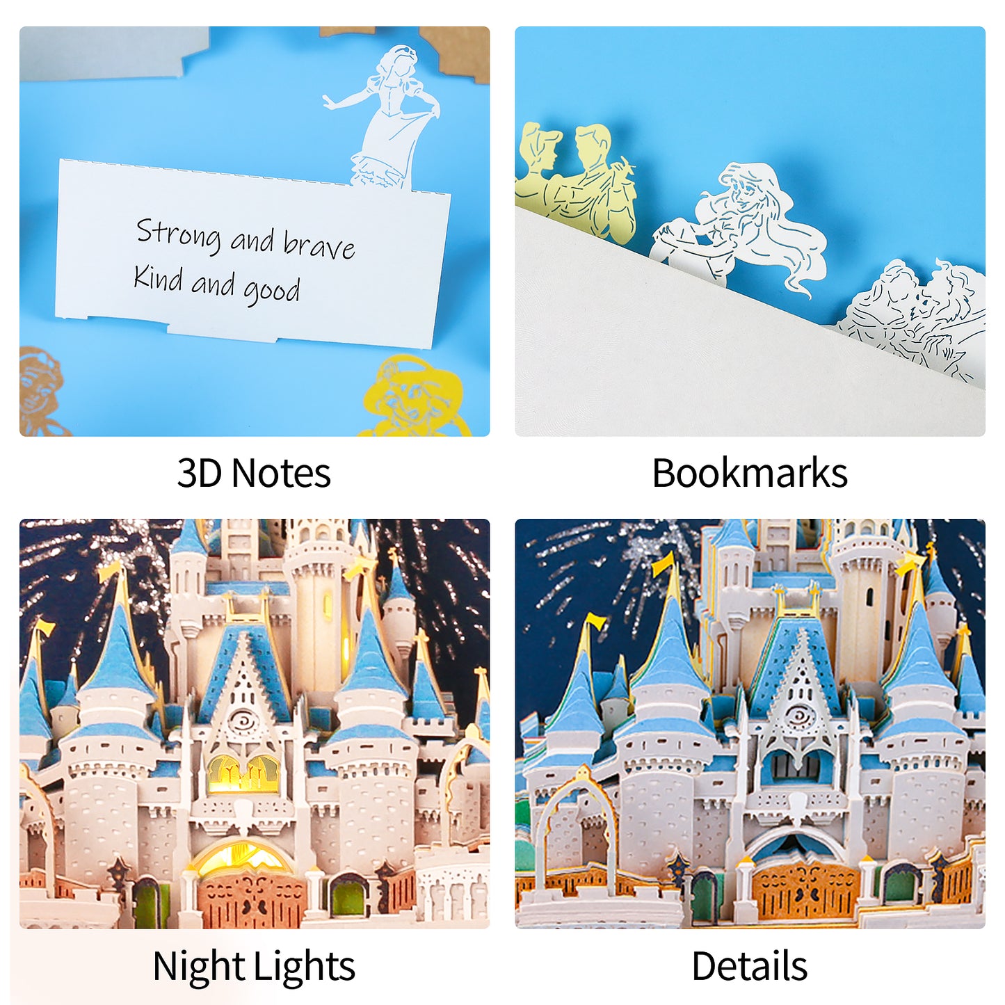Lighted Disney Castle 3D Memo Pad
