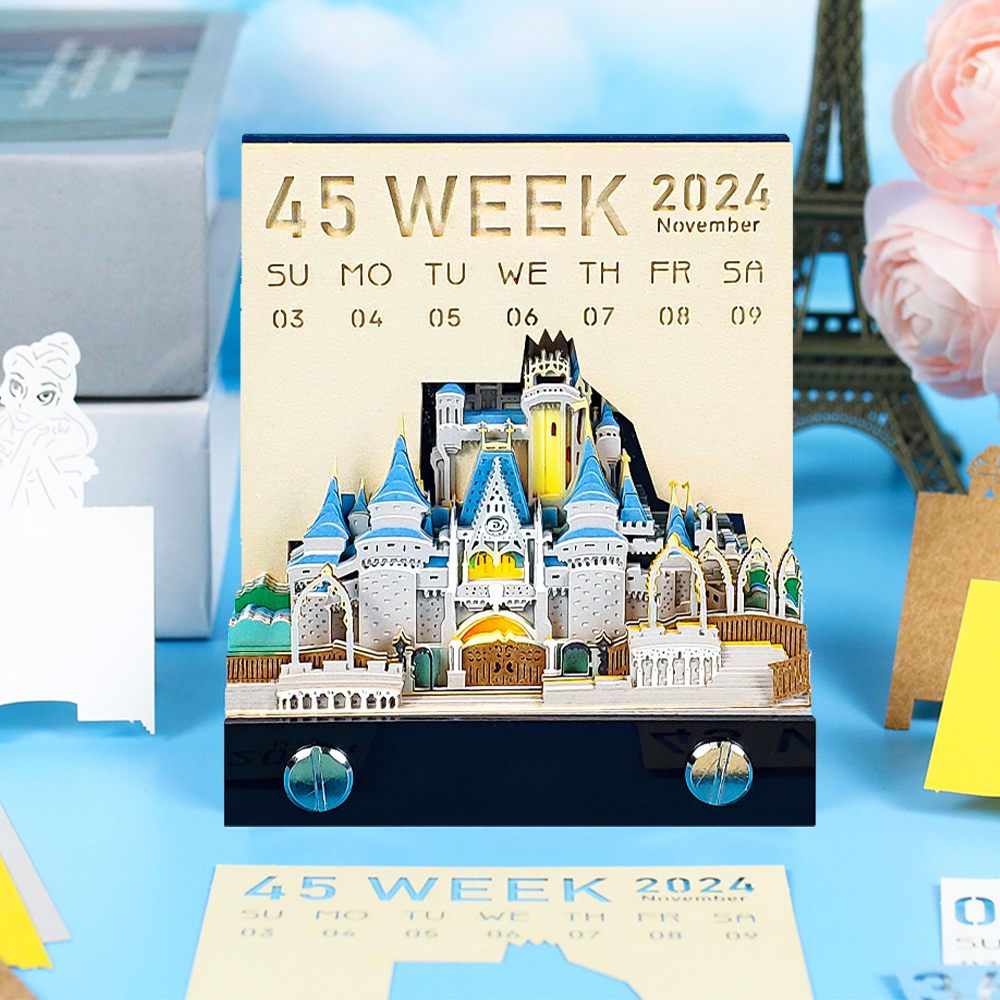 Cinderella Castle 2D calendar memo pad(2025)