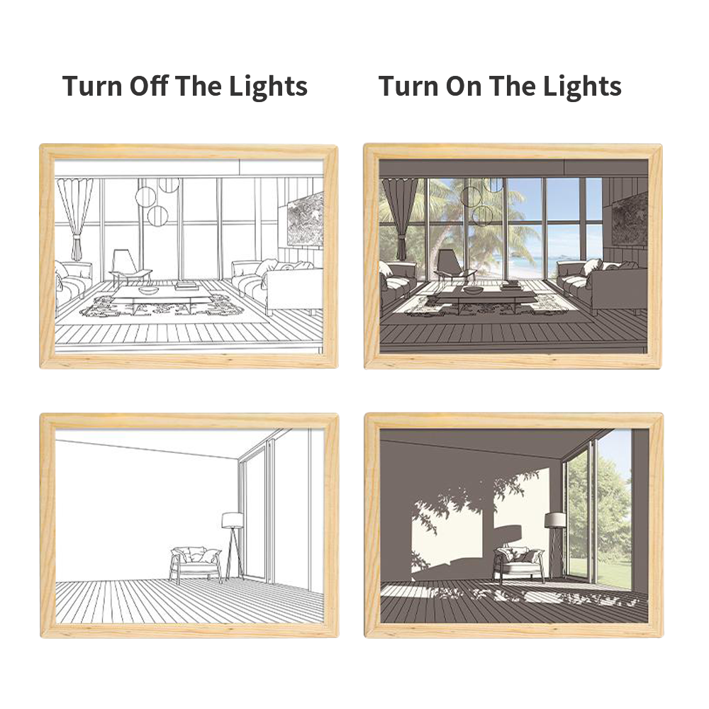 Light Painting Room Decor Art