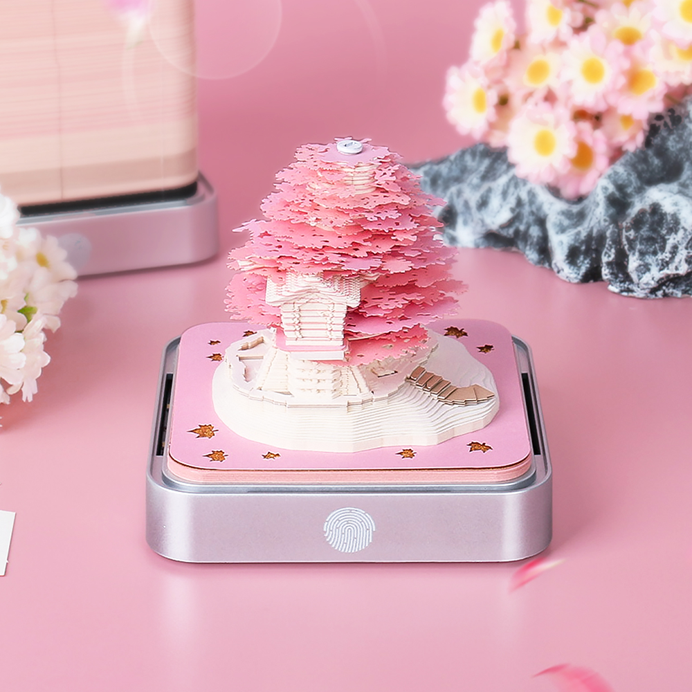 Sakura 2025 Calendar 3D Memo Pad