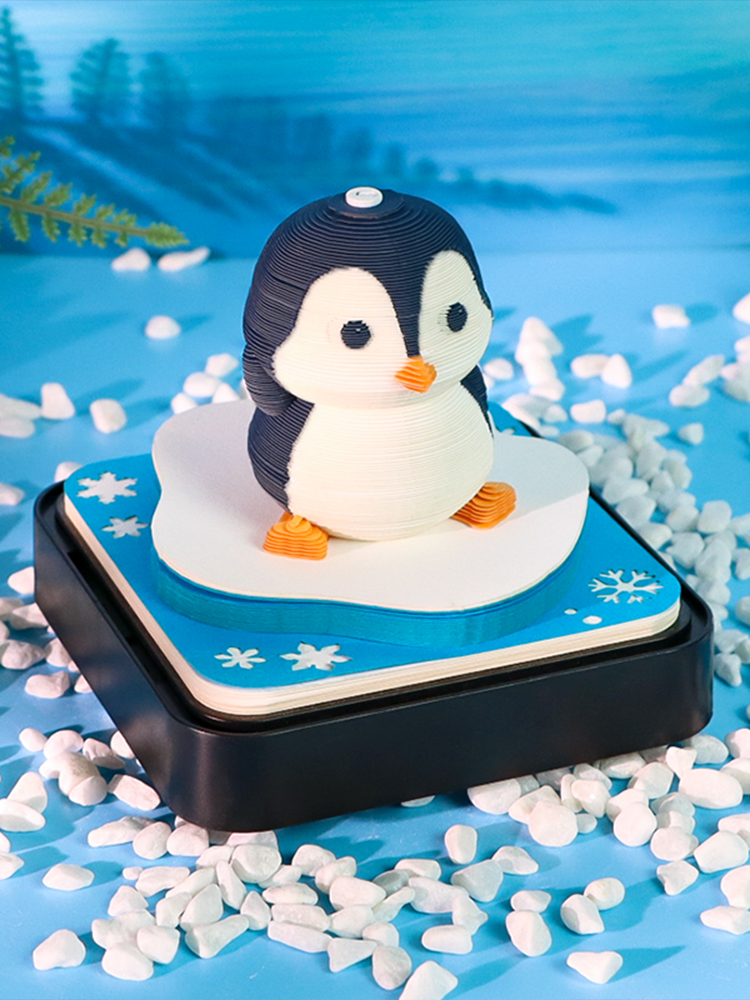Adorkable Penguin Panoramic memo pad
