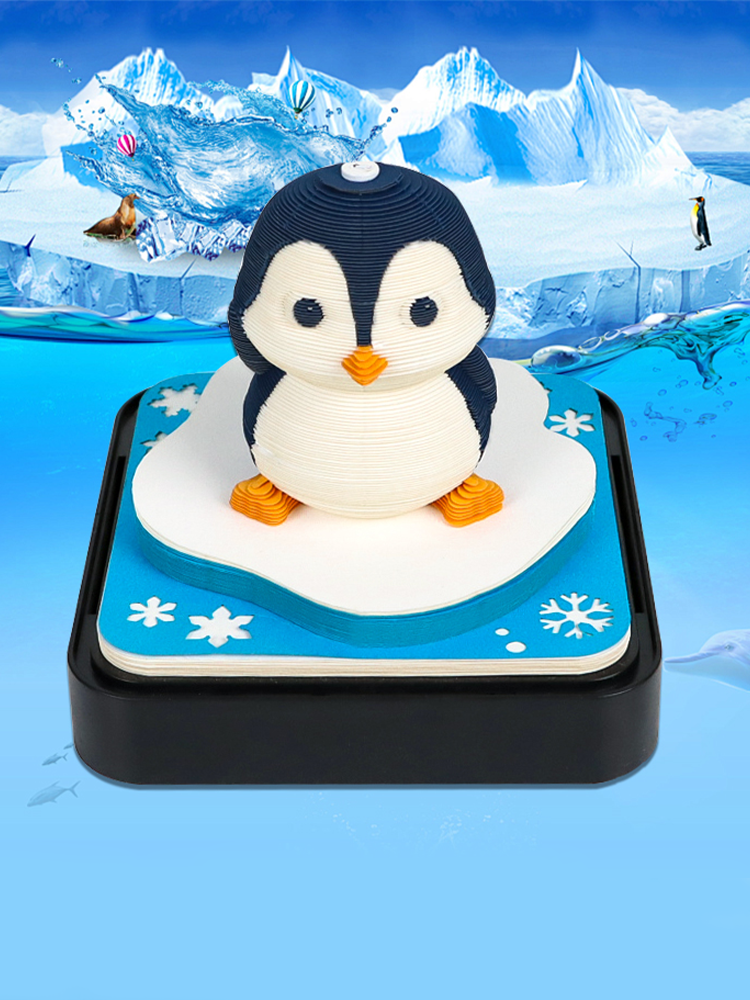 Adorkable Penguin Panoramic memo pad
