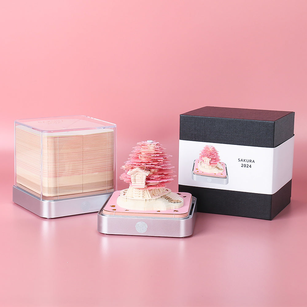 Sakura 2025 Calendar 3D Memo Pad