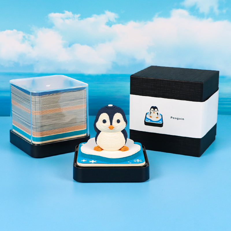 Adorkable Penguin Panoramic memo pad