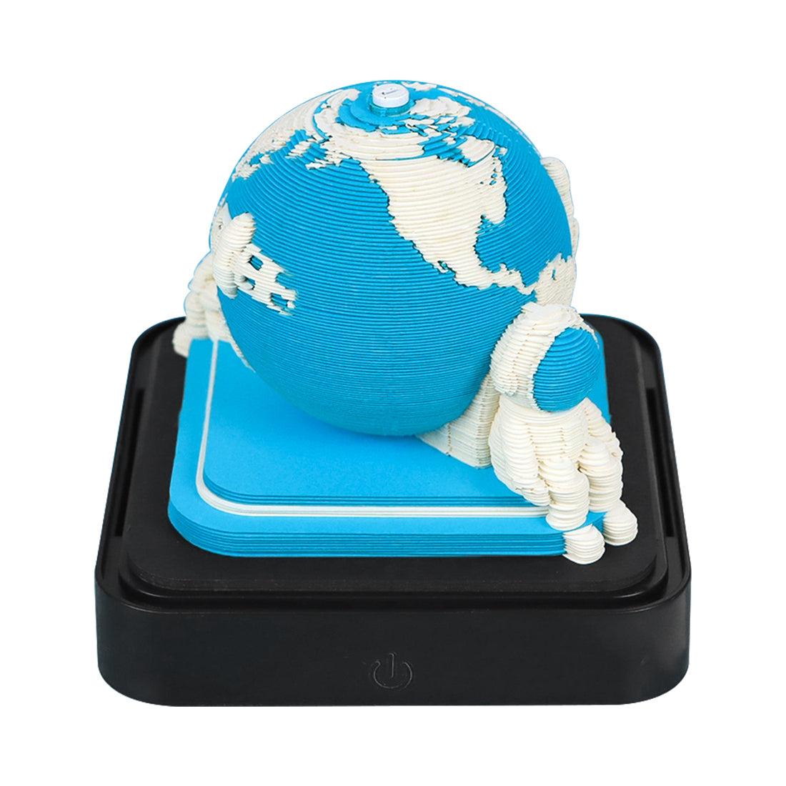 Earth Model Hand Torn Memo Pad 3D Calendar (Black Base)