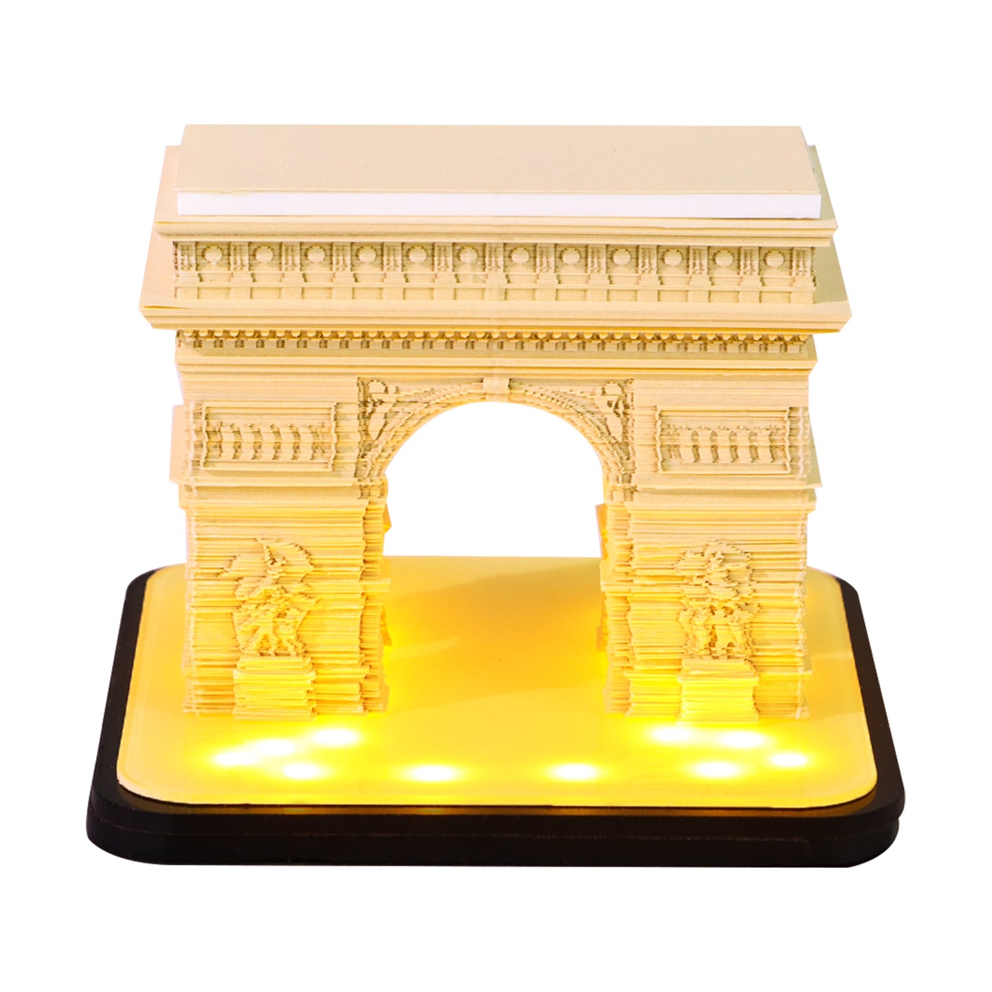 Arc de Triomphe Model Hand Torn 3D Memo Pad 3D Calendar