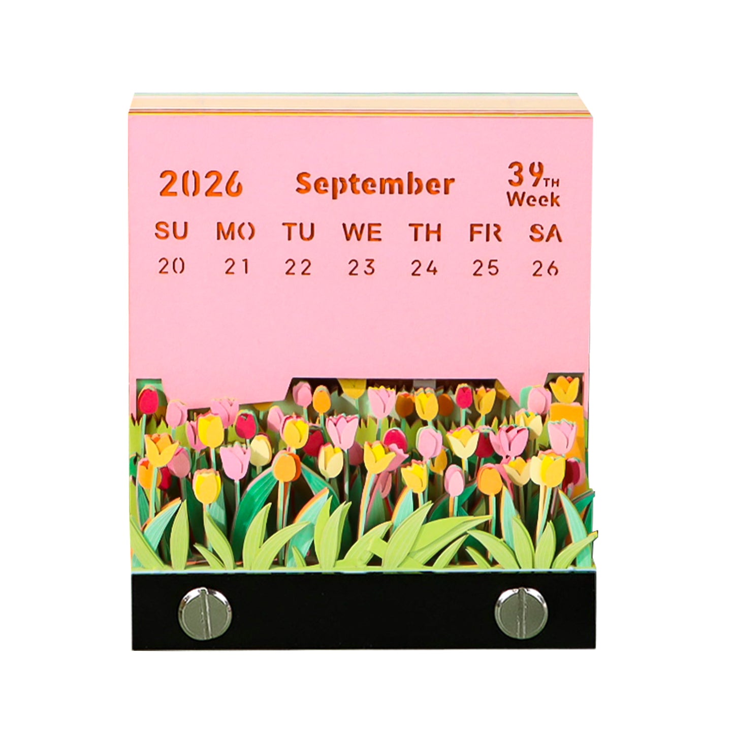 Windmill and Flowers 3D Memo Pad(3D Calendar 2026)