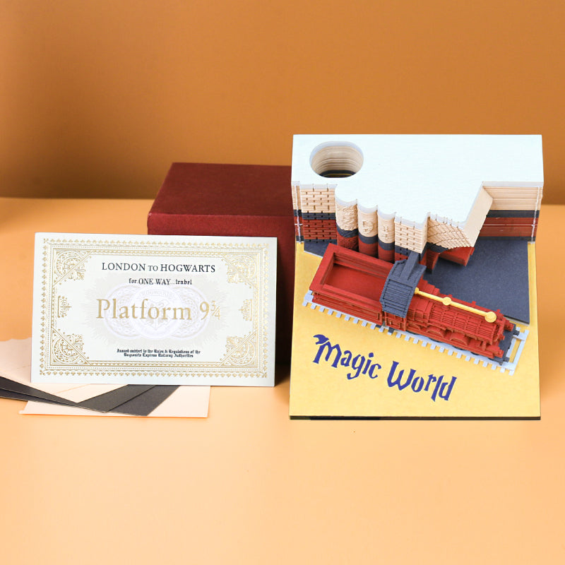 Magic train 3D memo pad