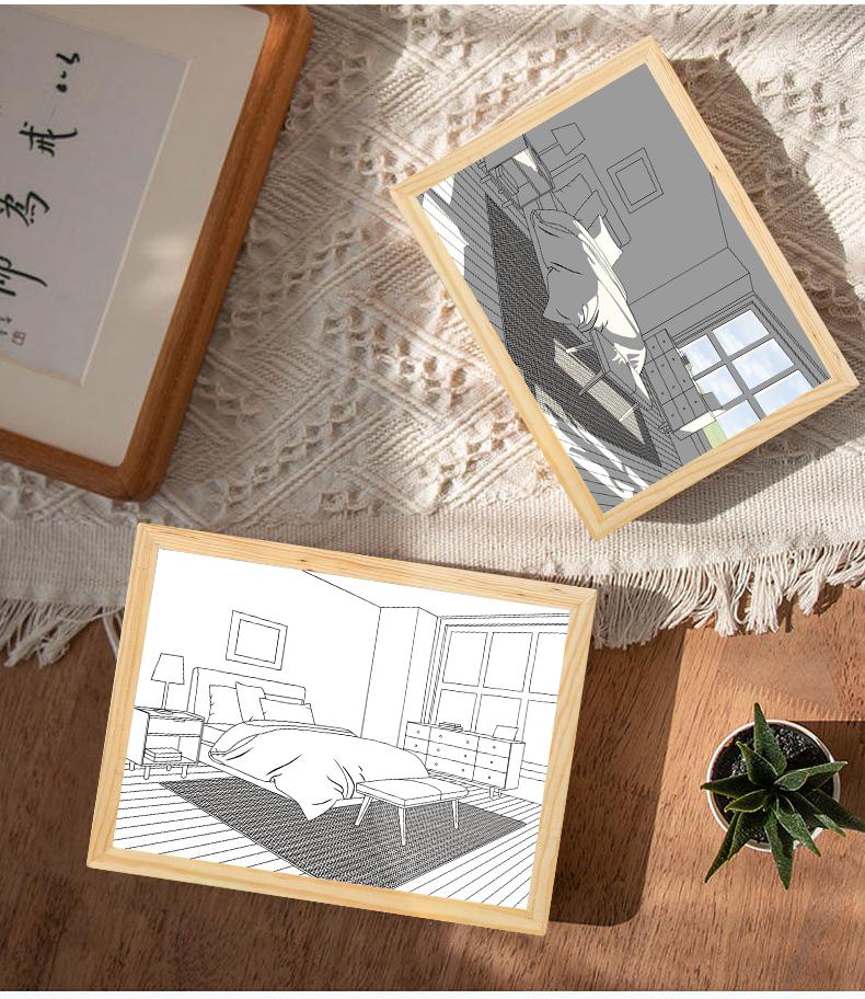 Light Painting Room Decor Art