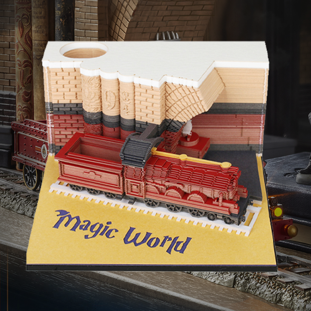Magic train 3D memo pad