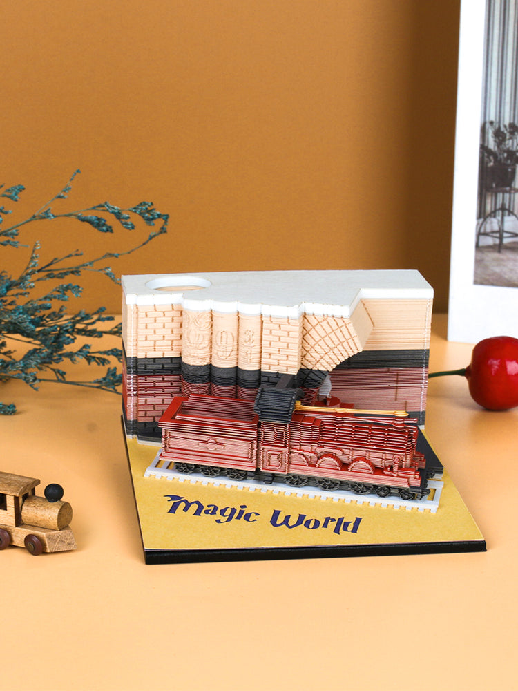 Magic train 3D memo pad