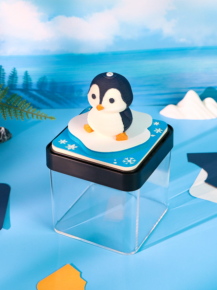 Adorkable Penguin Panoramic memo pad