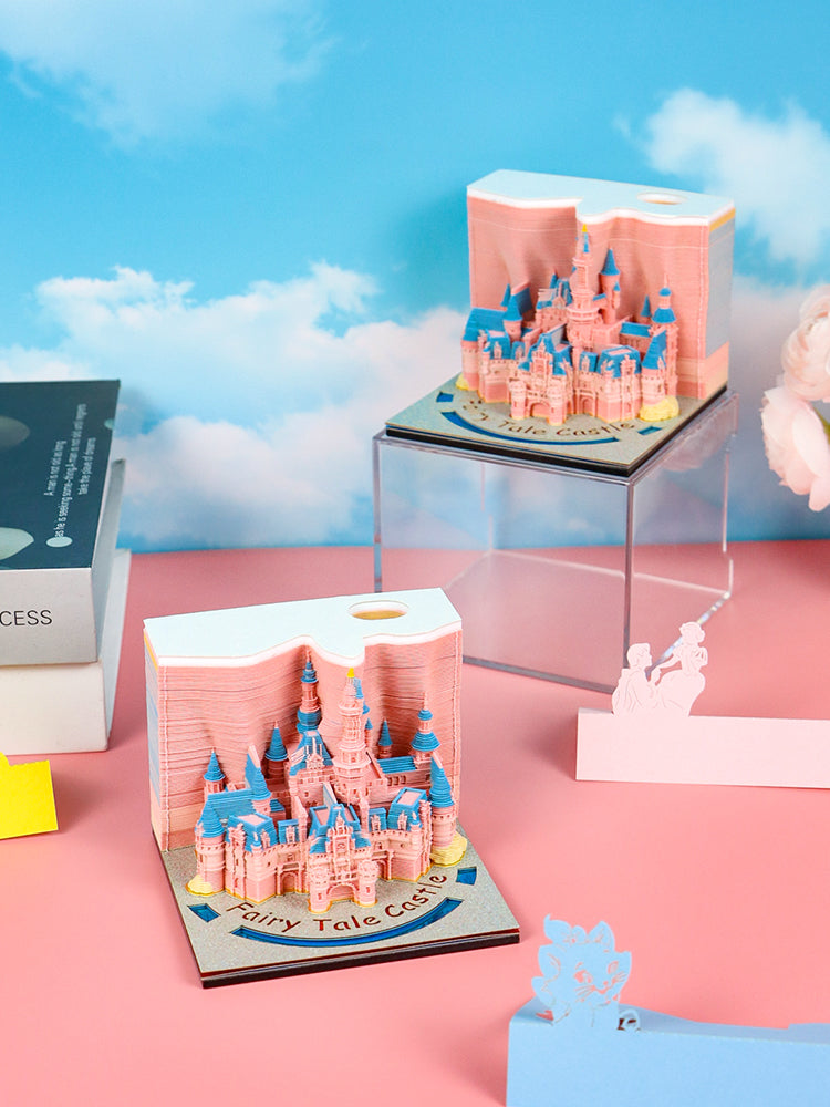 2025 hot selling Fairy tale castle 3D memo pad