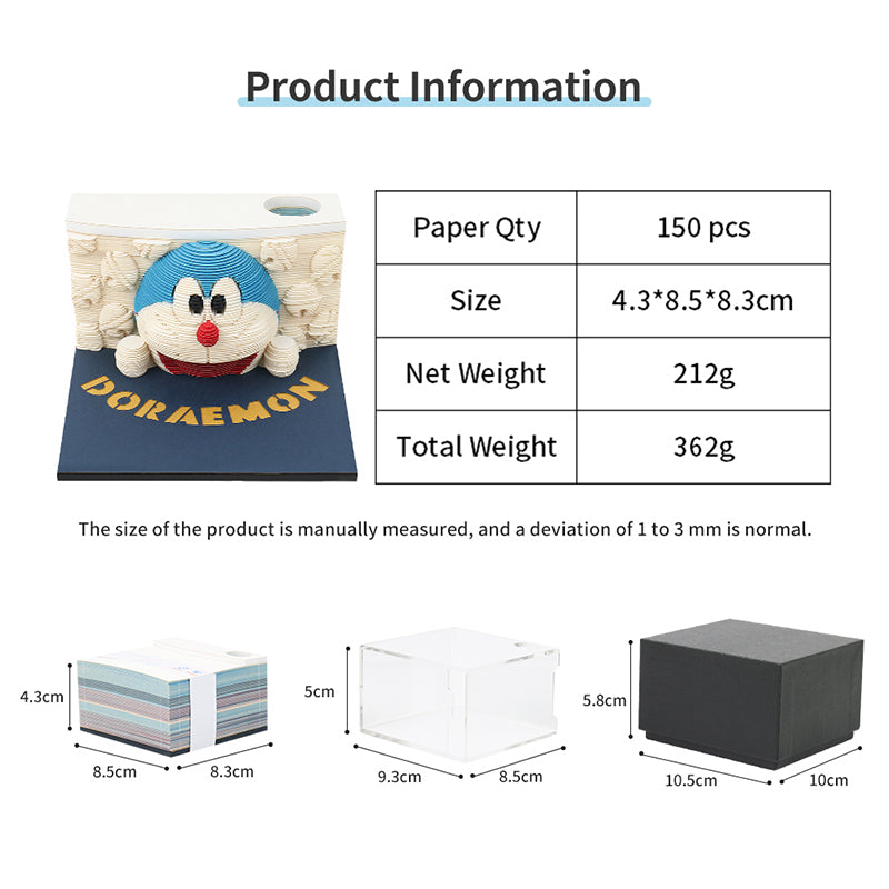 Doraemon 3D Memo Pad