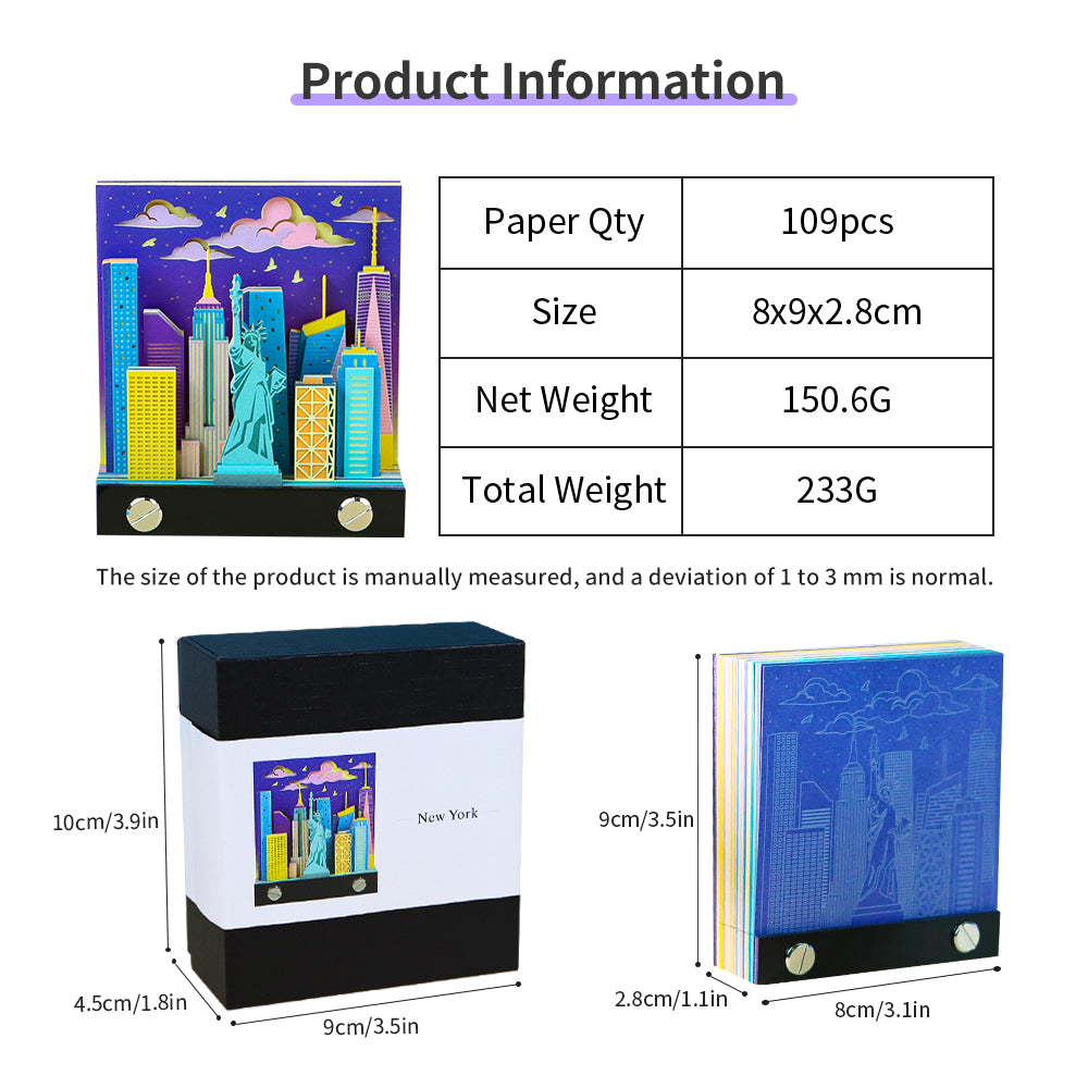 City New York 2D Memo Pad