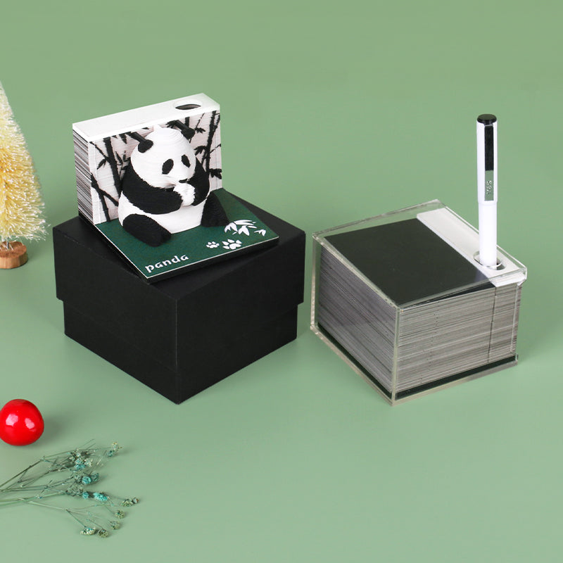Animal panda 3D memo pad