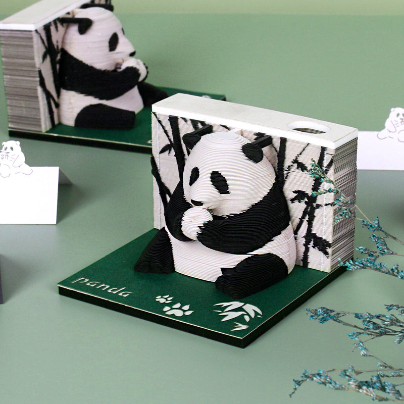 Animal panda 3D memo pad