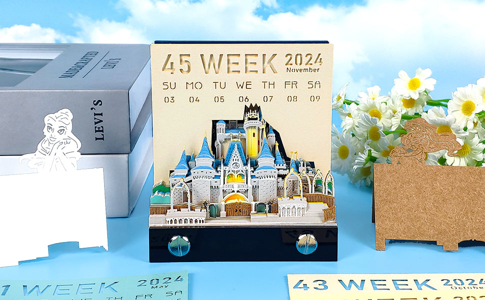 Cinderella Castle 2D calendar memo pad(2025)
