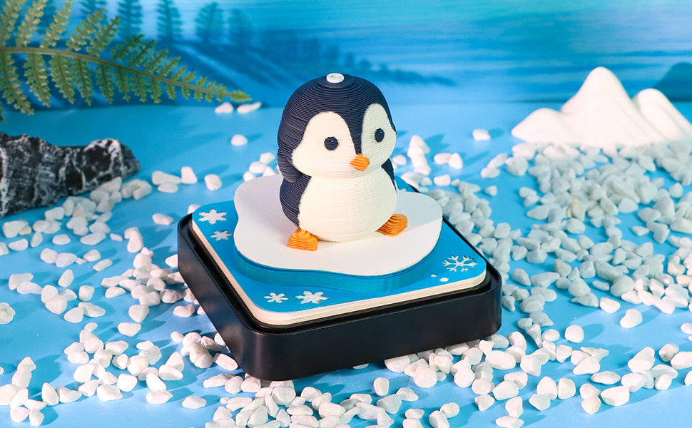 Adorkable Penguin Panoramic memo pad