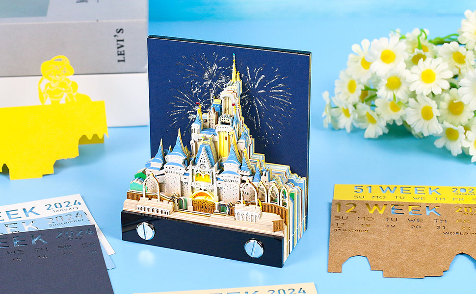 Cinderella Castle 2D calendar memo pad(2025)