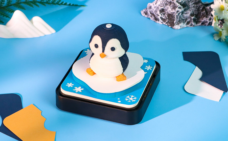 Adorkable Penguin Panoramic memo pad