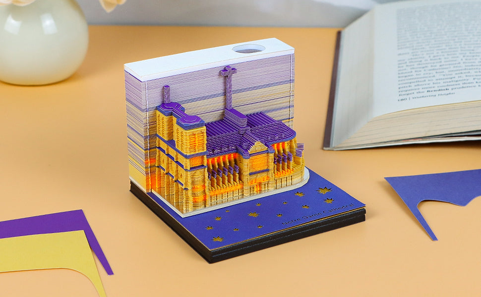 French Paris church 3D Memo Pad
