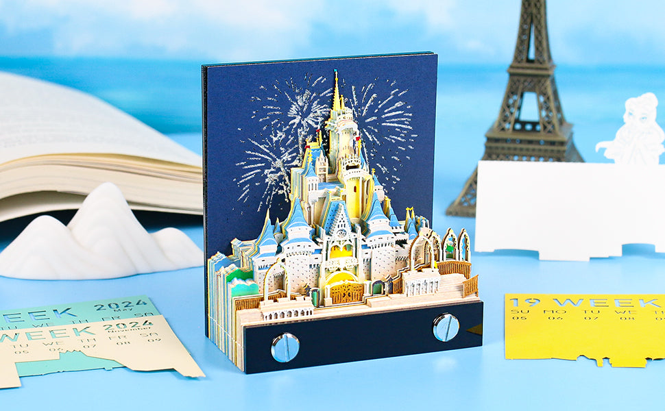 Cinderella Castle 2D calendar memo pad(2025)