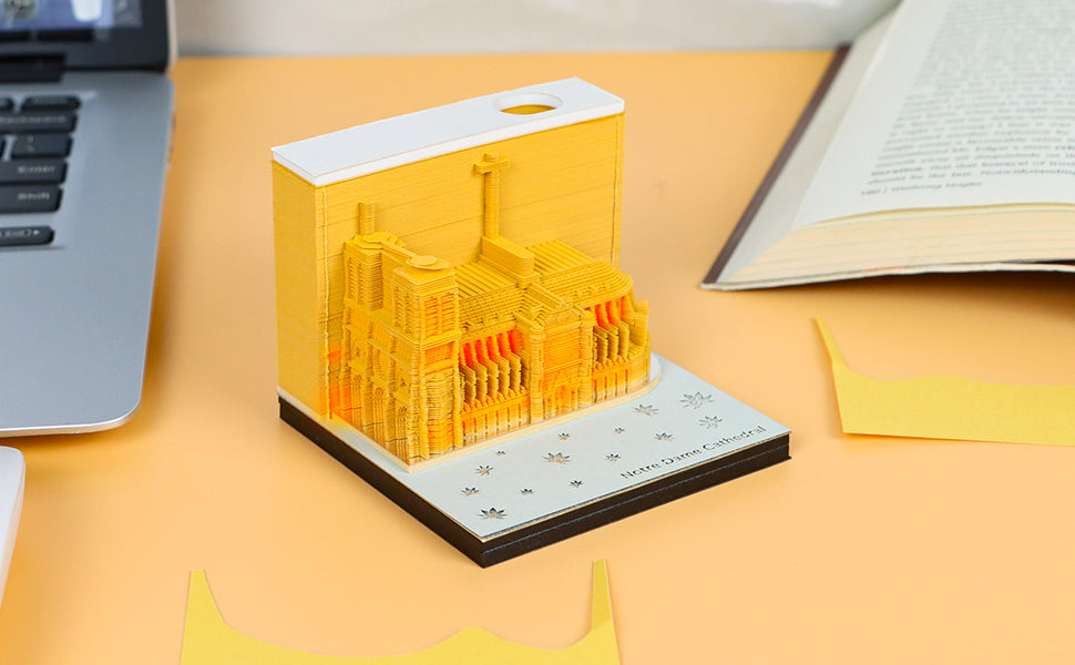 French Paris church 3D Memo Pad