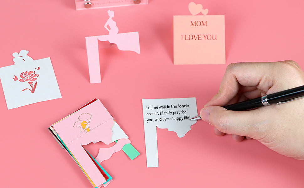 Pink Mother's Day gift 3D Memo Pad