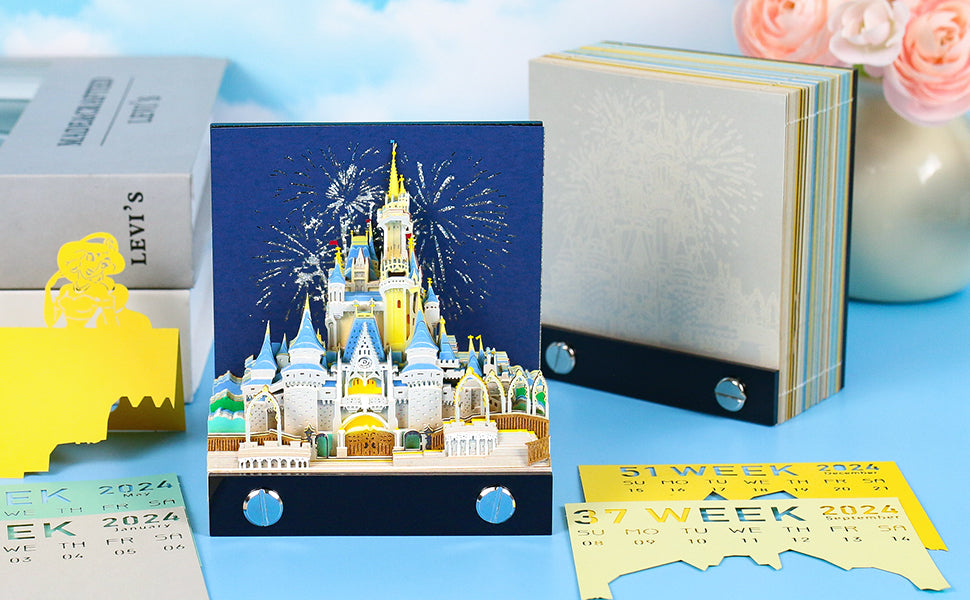 Cinderella Castle 2D calendar memo pad(2025)