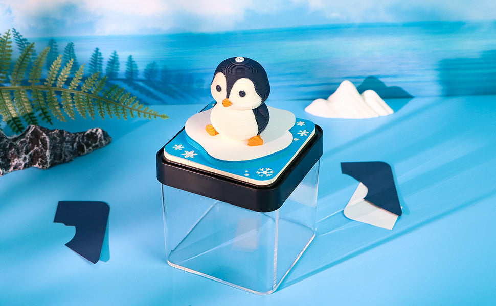 Adorkable Penguin Panoramic memo pad