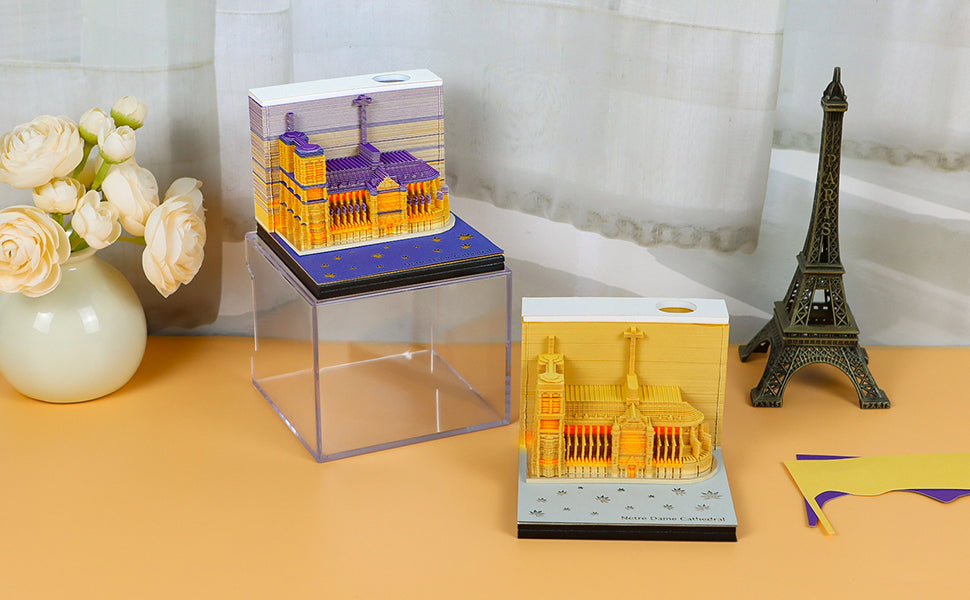 French Paris church 3D Memo Pad