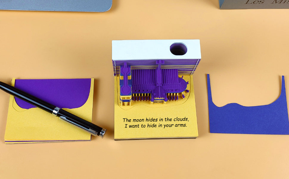 French Paris church 3D Memo Pad