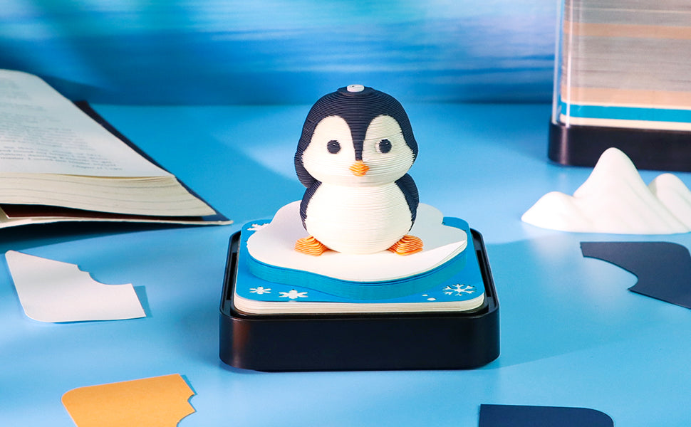 Adorkable Penguin Panoramic memo pad