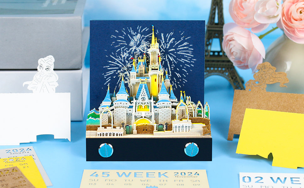 Cinderella Castle 2D calendar memo pad(2025)