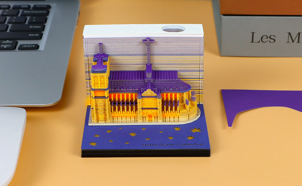 French Paris church 3D Memo Pad