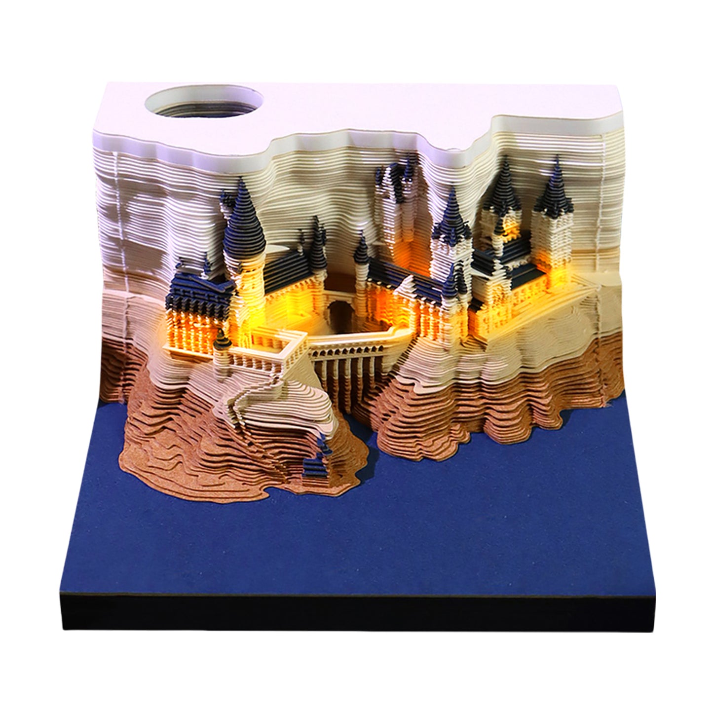 Harry Potter Hogwarts Magic Castle 3D Model Hand Torn Memo Pad With Weekly Calendar 2026