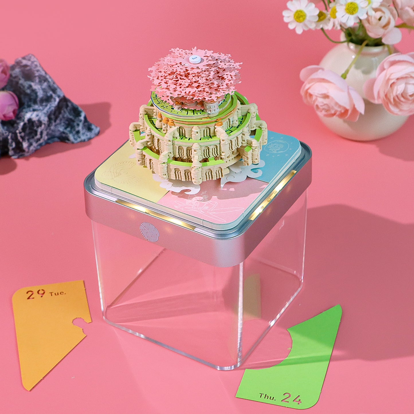 Castle in the Sky Model Hand Torn 3D Memo Pad Panoramic 3D Calendar