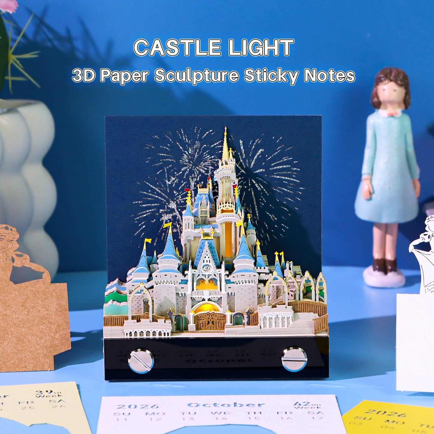 Aazon.co : SIWEE 3D Art Eo Pad Non-Stick Sticky Note,Teple Of