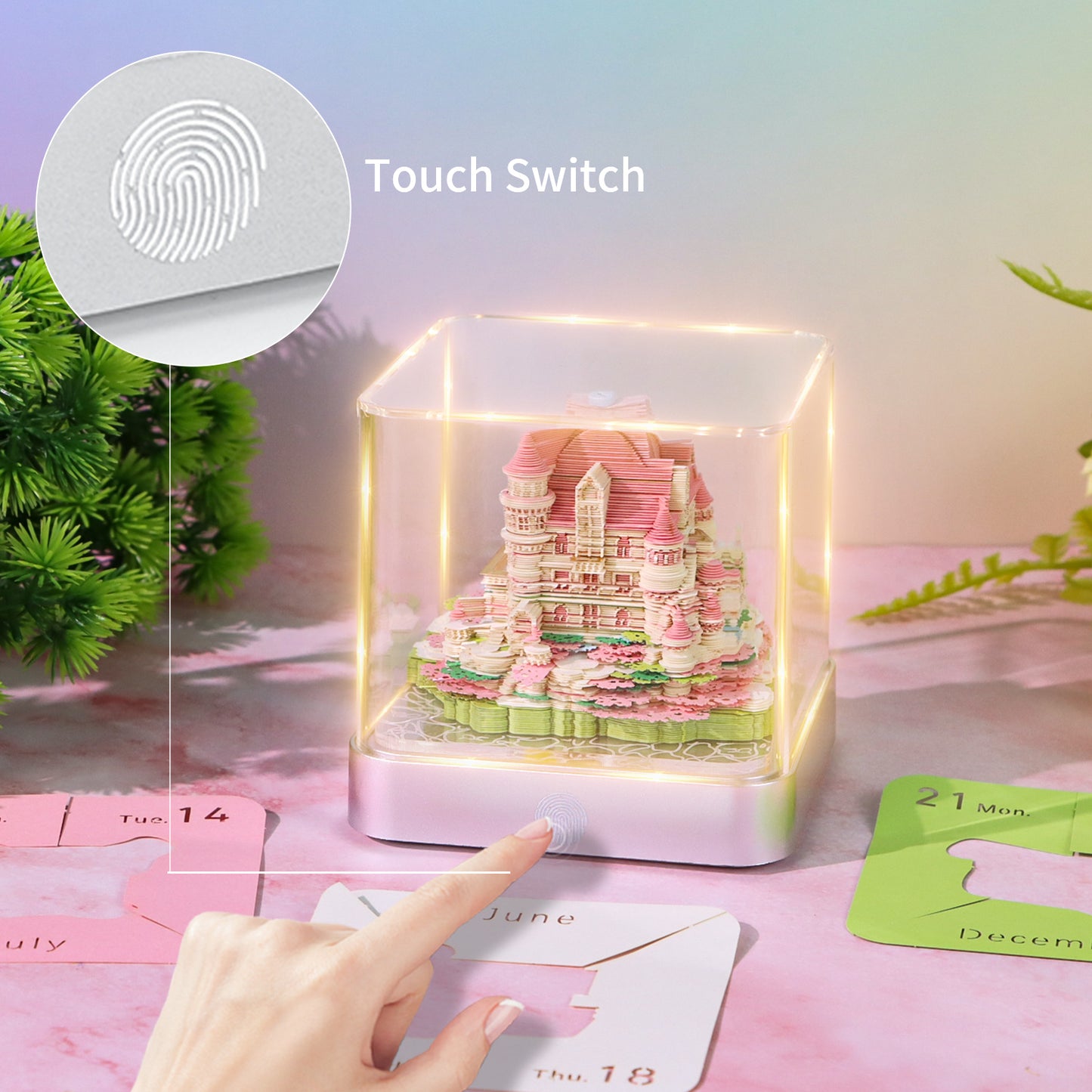 Love Castle 3D Model Hand Torn Memo Pad With Daily Calendar 2026