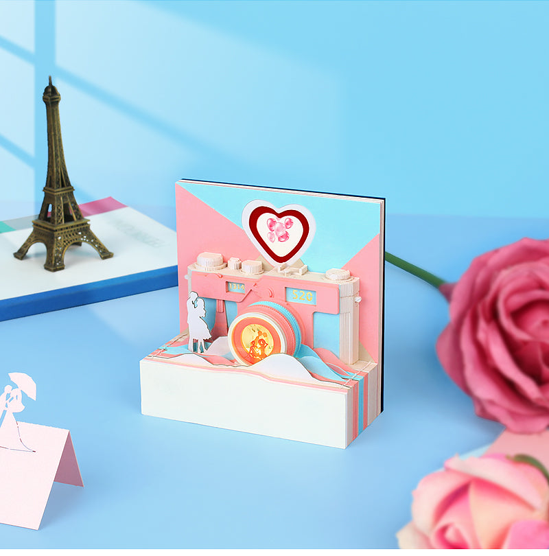 In the Name of Love Camera Memo Pad