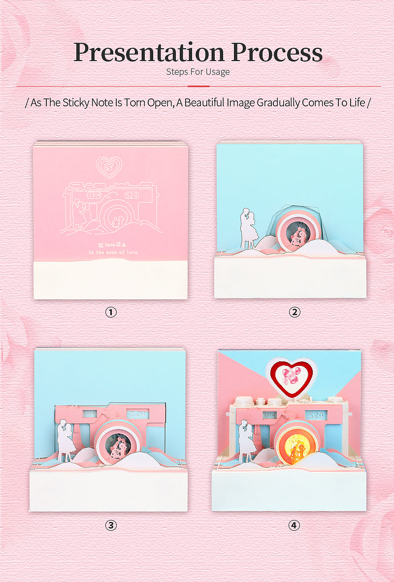 In the Name of Love Camera Memo Pad