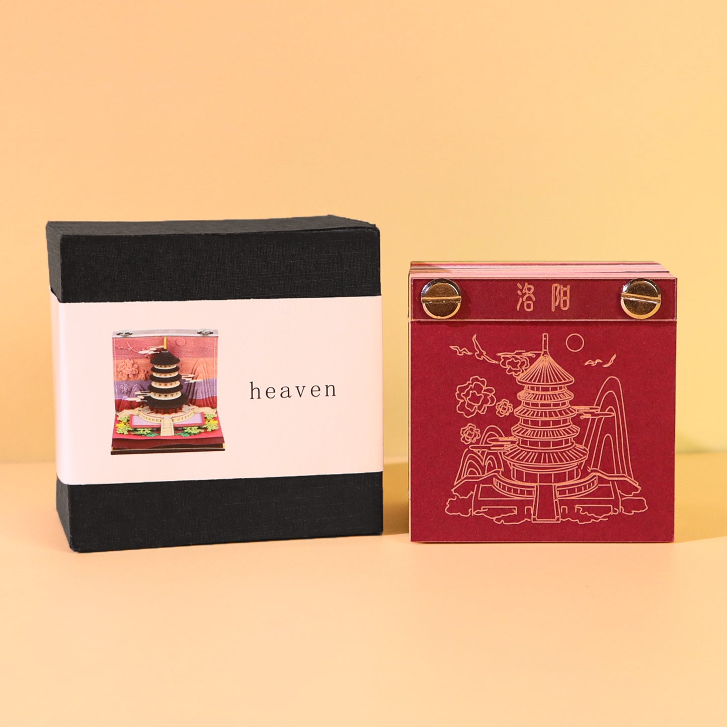 Low Price City Mark Ancient Building 3D Model Hand Torn Memo Pad